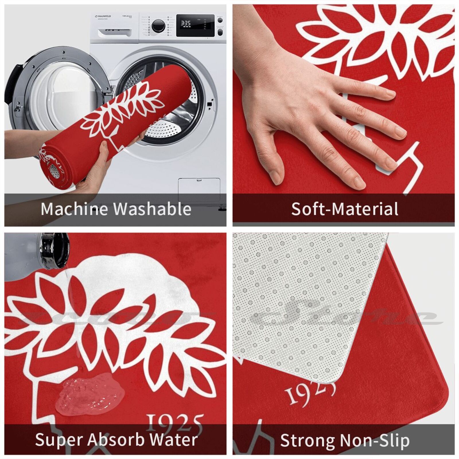 Kopie Van Olympiakos 1925-2 Zachte Non-Slip Mat Tapijt Tapijt Kussen Griekenland Piraeus Voetbal Basketbal Olympiakós Syndesmos