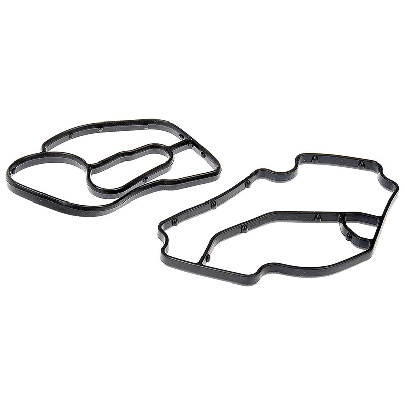 Junta de carcasa de filtro de aceite de goma negra, compatible con Mercedes Benz ML320, ML350, R320, Dodge Sprinter, 6421840080, 6421801410, 2 uds.