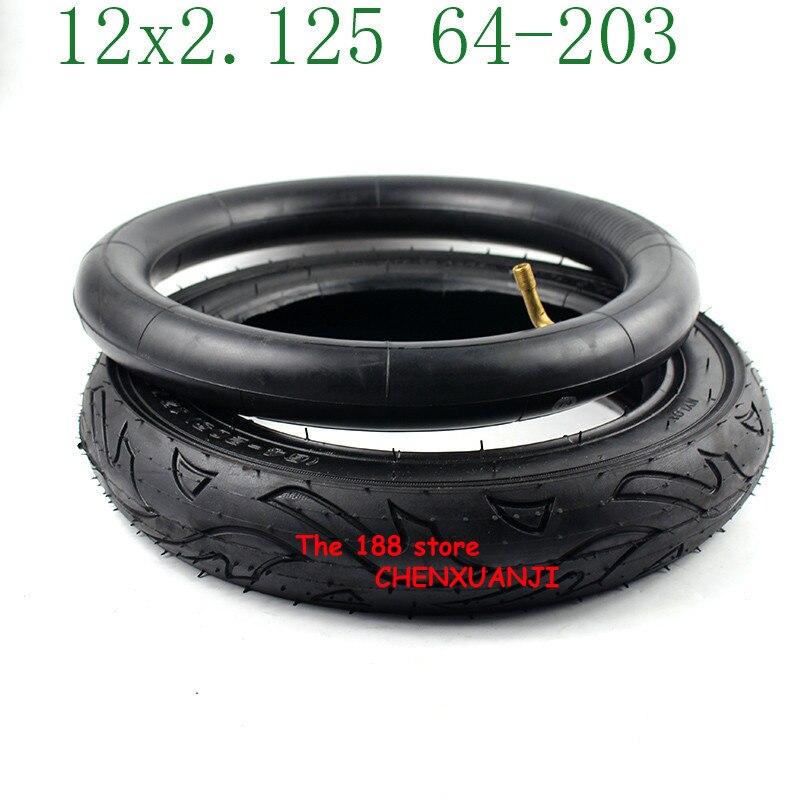 12x2.125 64-203 tire 12" Bike Bicycle Scooter Stroller Tires inner tubes 12 x 2.125 12x1.75 tyres 12 1/2 x 2 1/4 wheel tire