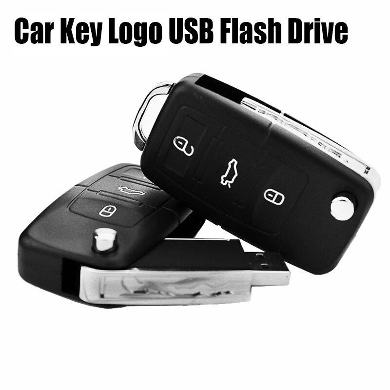 Eshanmu VW Car Key Pendrive 128 GB USB Flash Drive 128GB 64GB 32GB 16GB 8GB Pen Drive Personalizado Cle USB 2.0 Memory Stick