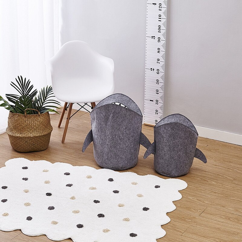 Ins Nordic Cartoon Shark Vorm Inklapbare Pasgeboren Baby Slaapkamer Decor Mand Tas Voor Speelgoed Kids Pasen Verjaardagscadeautjes
