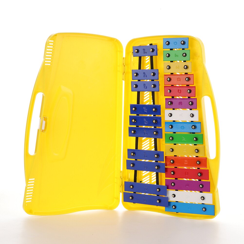 Xylofoon Speelgoed Onderwijs Kleurrijke Xylofoon Levert 25 Notes 1Pc Handheld Case Ritme Apparatuur Xylofoon Percussie: Default Title