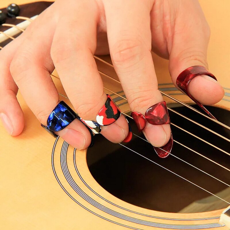 1/3 Uds. Púas de guitarra para dedo pulgar, mediador de celuloide, púas para guitarra, bajo, guitarra acústica, accesorios para guitarra eléctrica