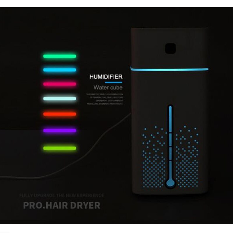 7 Color LED Night Light Air Humidifier Car USB Large Capacity Mute Ultrasonic Aroma Diffuser Air Purifier