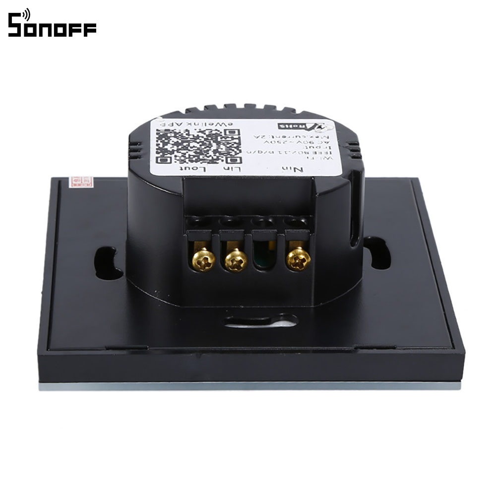 Sonoff Touch EU US Plug Wifi Wall Touch Light Switch Glass Touch Panel Lamp Bulbs LED Lights Switch Works With Alexa Google Home