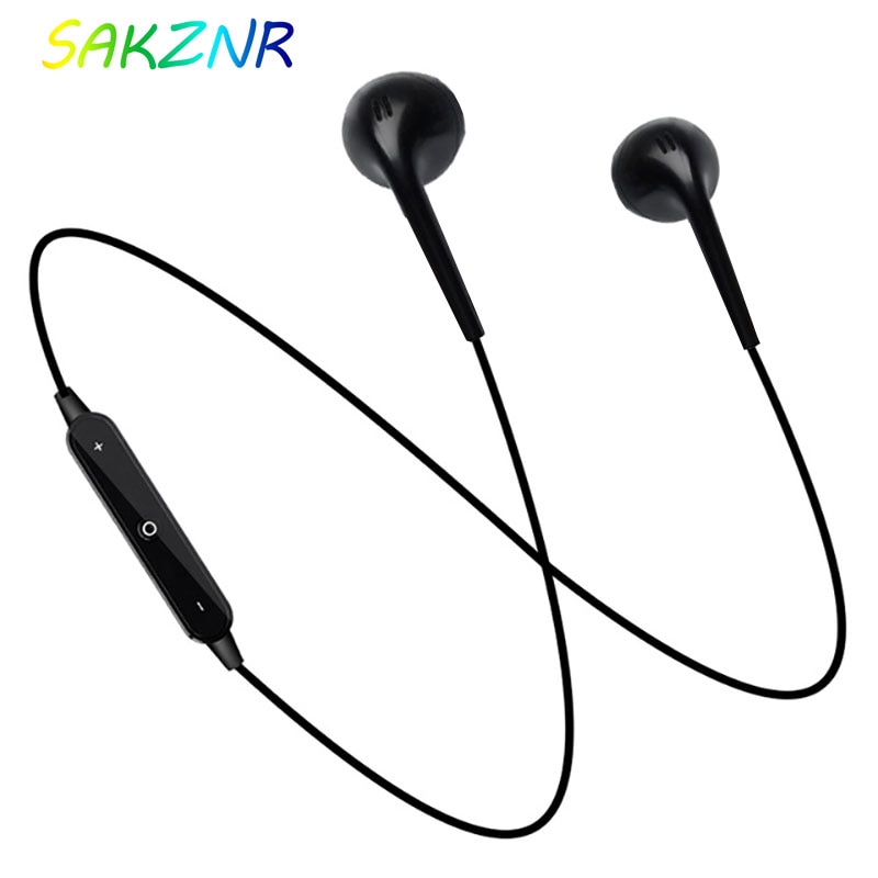 S6 sport fascia da collo Senza Fili Bluetooth Cuffia Auricolare con Microfono in-orecchio auricolari per iPhone Xiaomi HUawei