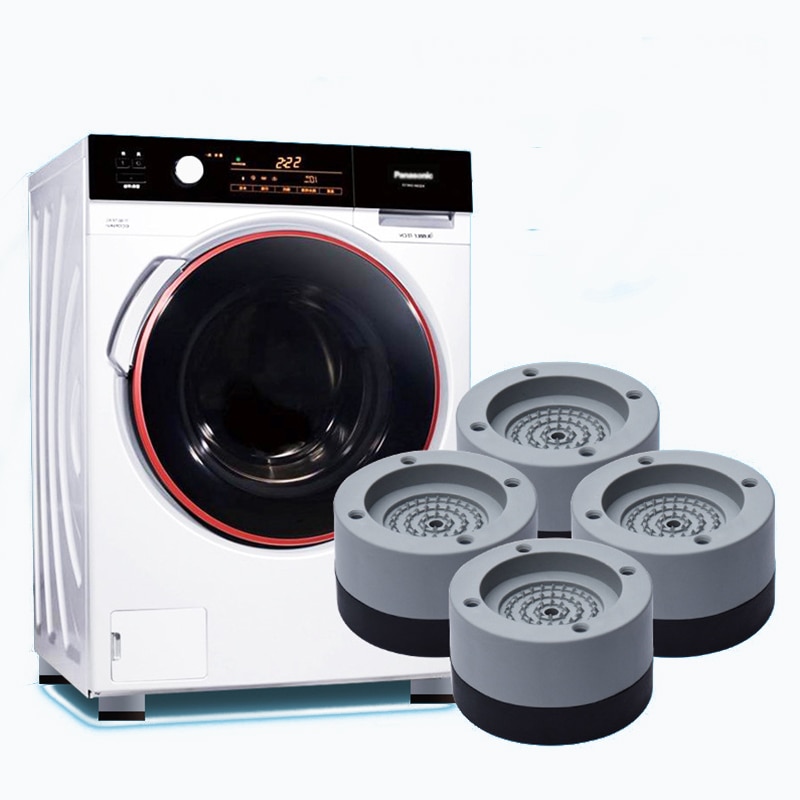 4pcs Washing Machine Foot Cups Anti Shake Noise Proof Washer Feet Pad Bath Balcony Furniture Padding Mat Bathroom Hardware Tools