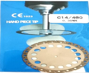1pc dental lab diamant skive til skæring af gips diameter 450mm 400mm sten model skilleark tykkelse 0.3mm: 400mm