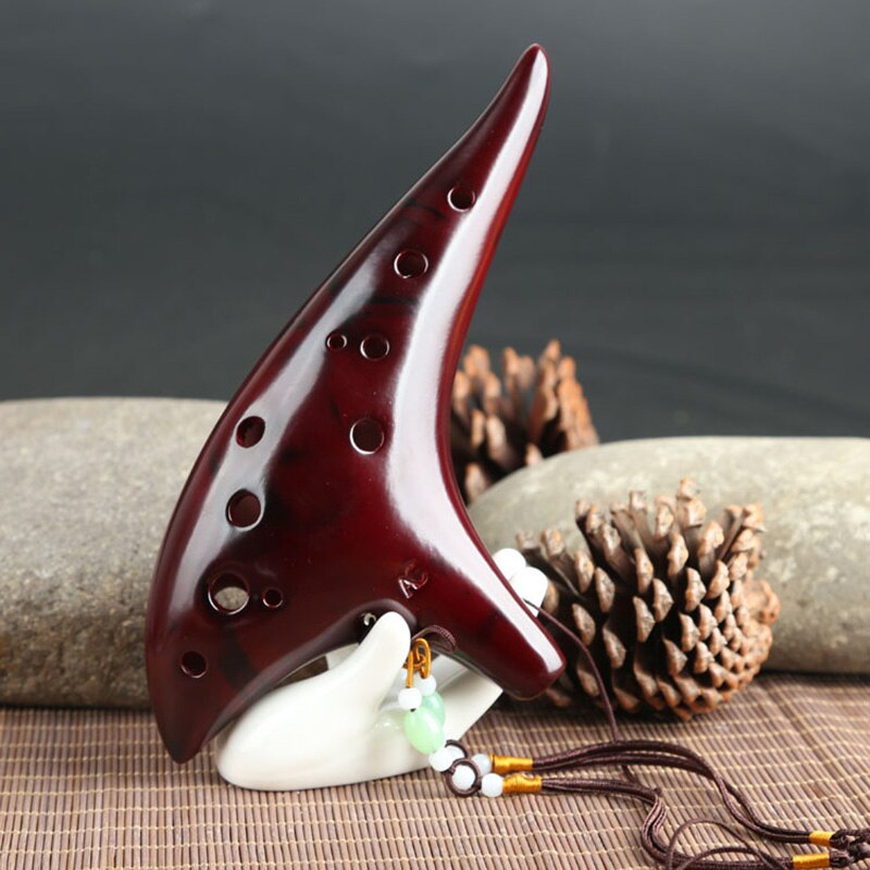 12 Holes Smoked Ocarina Submarine Style Musical Instrument Music Lover Beginner Instrument LMH66