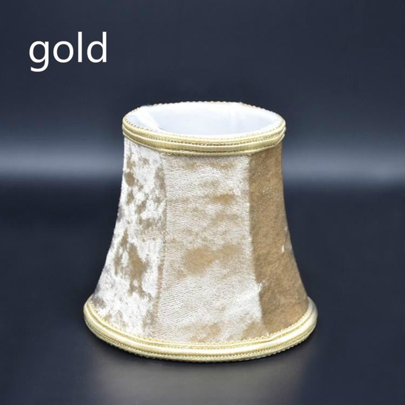 Vintage kleine lampenkap flanel fluwelen stof retro kroonluchter mini lampenkap slaapkamer lamp kroonluchter lampenkappen: green