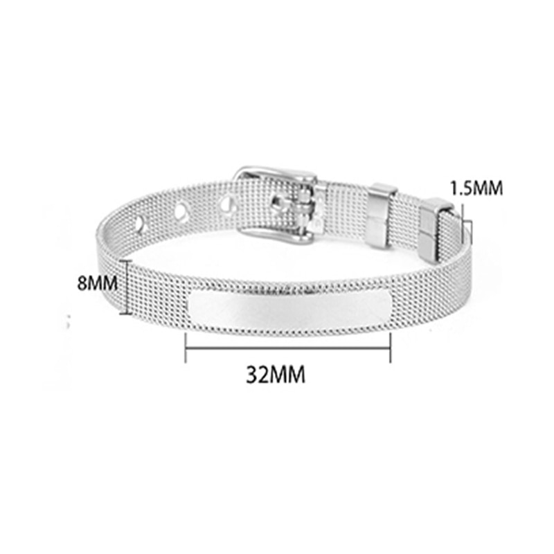 Somsoar Jewelry Mesh Stianless Steel Bracelets Mesh silvering/gold/Rose Gold Bangles As Fashionable Accessories
