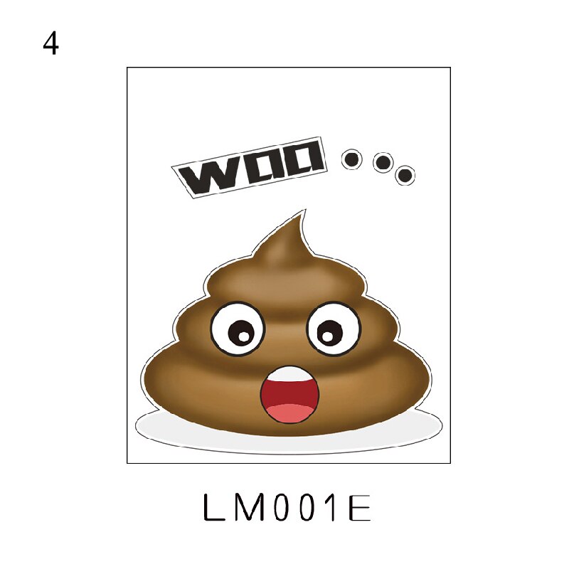 Wall Sticker Vinyl Decals Toilet Stickers Cute Poo Home Decoration Poster: LM001E