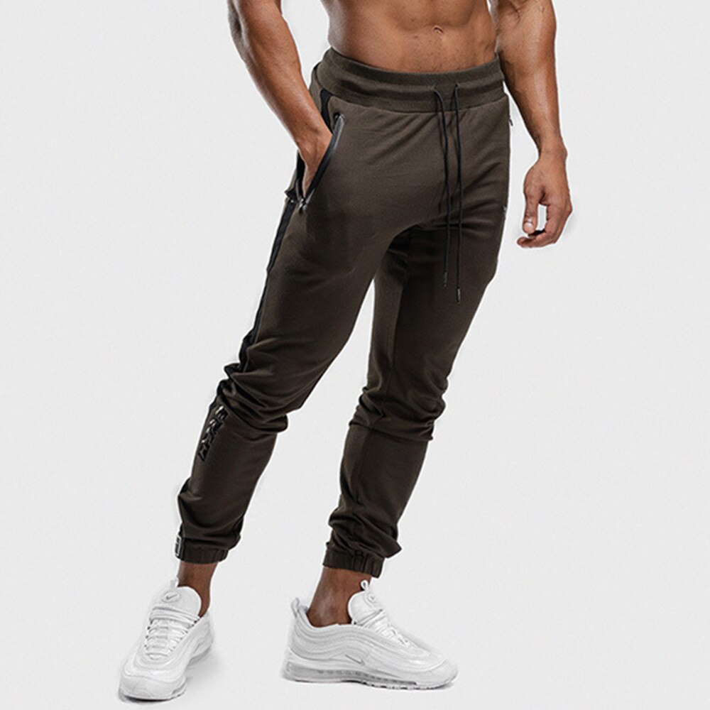 Jogger Sweatpants Men Casual Patchwork Pants Gyms Fitness Workout Sportswear Trousers Autumn Male Cotton Trackpants Pencil pants