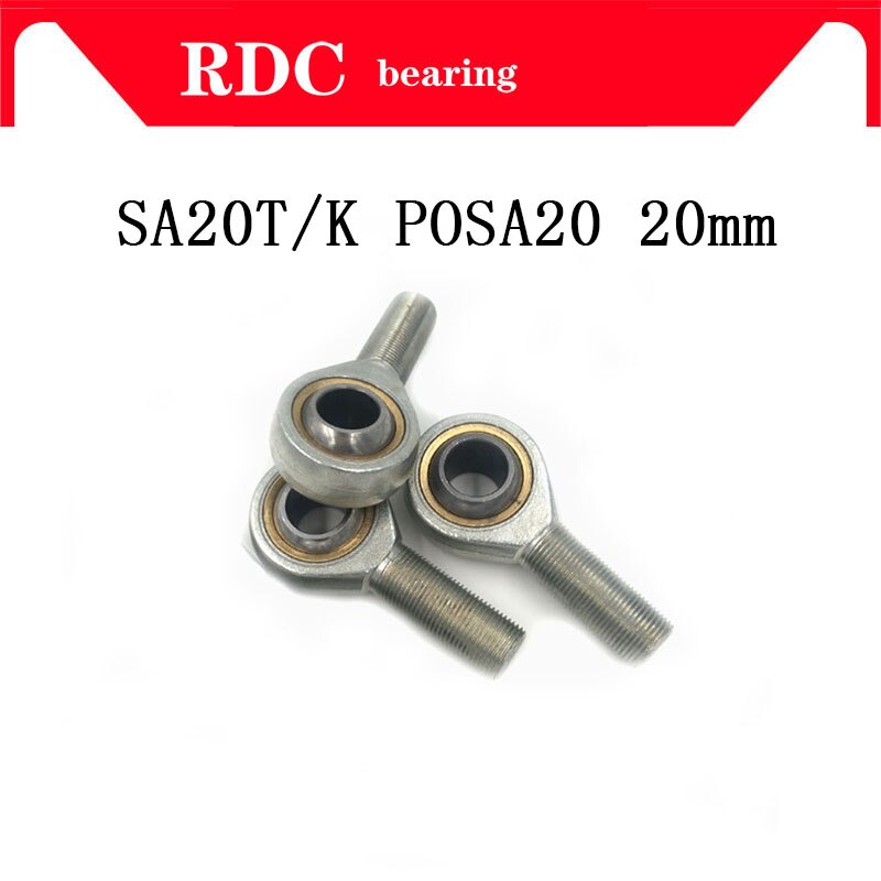 SA20T/K POSA20 rod end bearing 20mm right hand thread male joint bearing factory direct