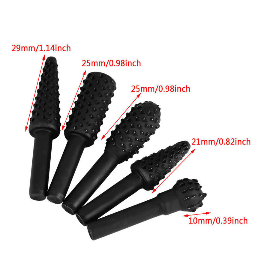 Burrs Wooden Stick Rotating File 5-piece Carbon Steel Turning Tool Set Wood