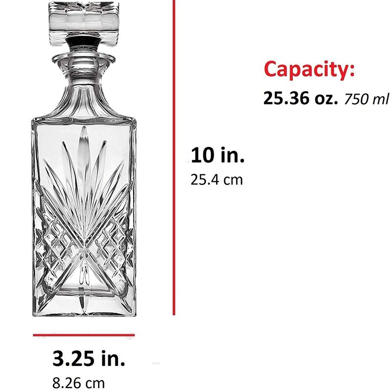 square decanter whiskey Decanter Bottle wine glass set wine bottle Bar Home