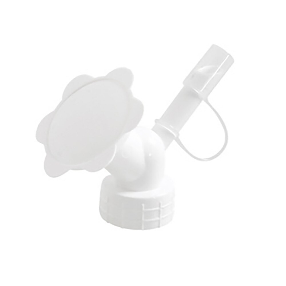 2In1 Plastic Sprinkler Nozzle Voor Bloem Waterers Fles Gieters Sprinkler Planten Voor Tuin Automatische Sproeisysteem Zelf: White