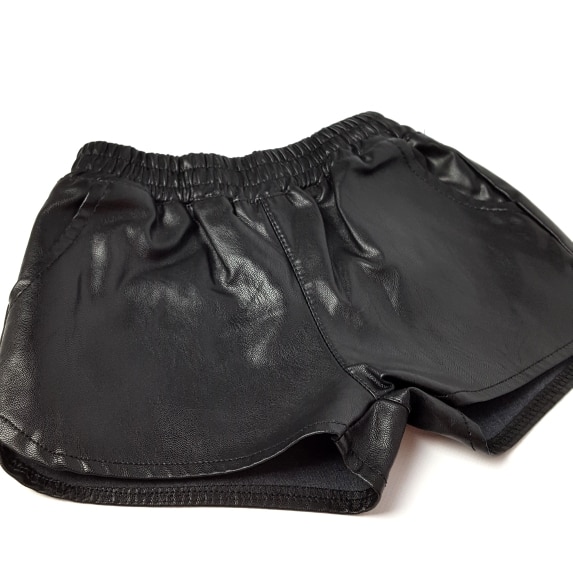 Sommer forår baby pigeshorts imiteret læder drengeshorts unisex børnetøj småbørns pu shorts til piger tøj menina