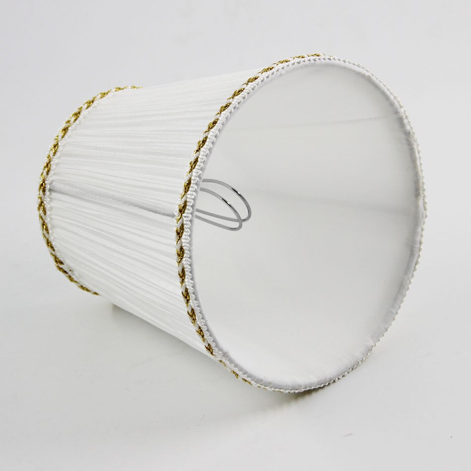 Pantalla para lámpara de tela de gasa para sala de estar, diámetro de 15,5 cm/6,1 pulgadas, pantalla para lámpara de pared DIY, Clip