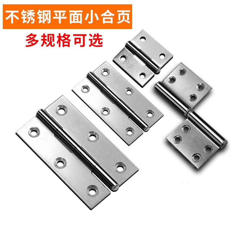 20 Pcs Small Cabinet Door Stainless Steel Flat Open Mini Mini Hinge 1 Inch 2 Inch 3 Inch Hinged Door and Window Hinge Hinge Box