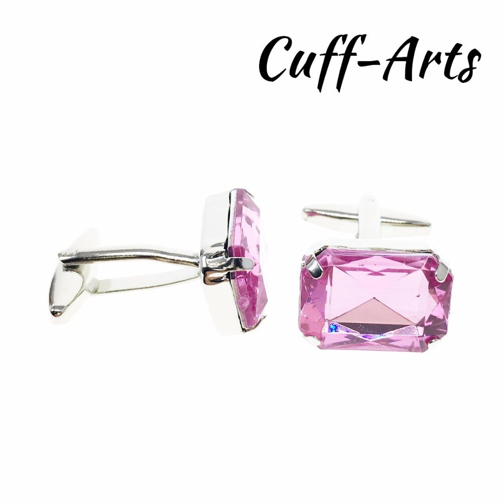 Boutons de manchette pour hommes, boutons de manchette en cristal, bijoux de couleur, boutons de manchette de chemise pour hommes, marque de luxe, boutons en cristal acrylique par cuffarts