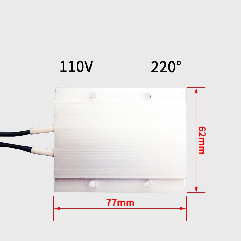 PTC Heizelement 12V 24V 110V 220V Konstante Temperatur Thermistor Luft Heizung Sensor Aluminium Haar Trockner Lockenwickler Heizung: 220 Grad 110V