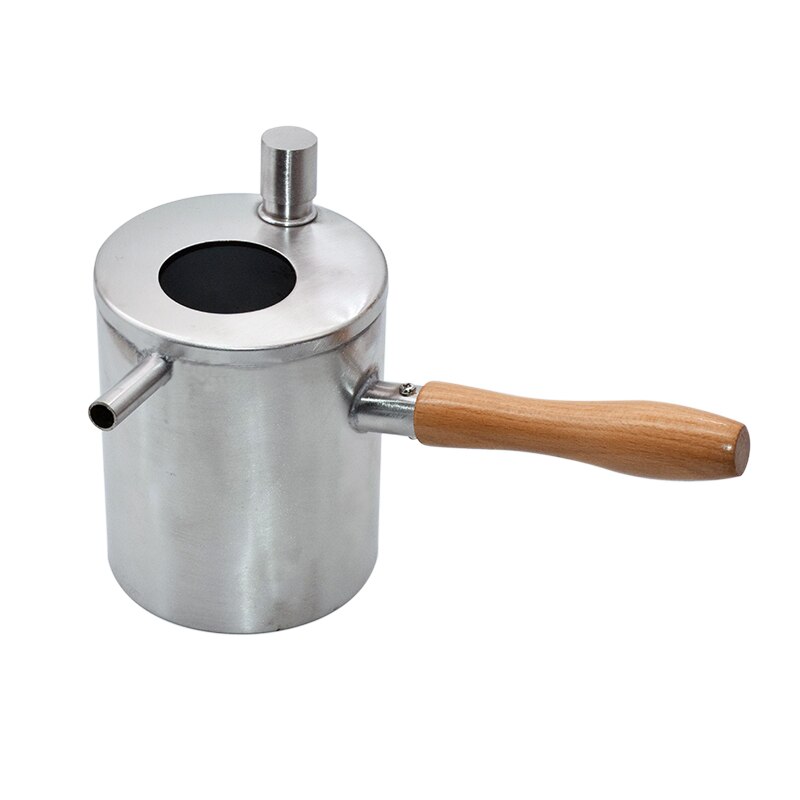 Fundidor de cera de vela crisol de olla de acero inoxidable sirviendo olla apicultura herramienta vela de cera de apicultura de la herramienta: Pot Only