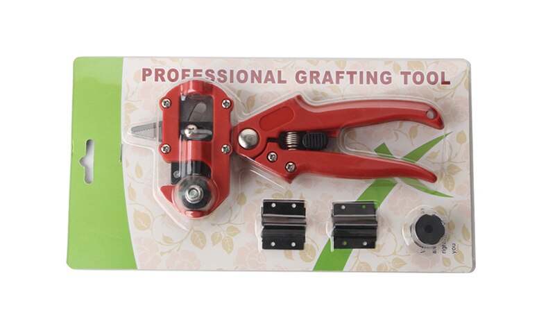 Graft Schaar Plant Cutt Kwekerij Tak Cutt Machine Schaar Snijden Plant Prun Druif Snoeien Fruit Boom Prun Tuin Gereedschap: Card pack - Red