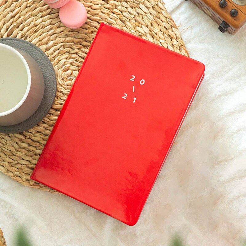 Year A5 Agendas Journals PU Notebook Planner Organizer Diary Schedule Book Journal Diary Planner A5 Notebook: Coffee