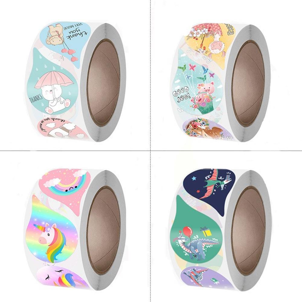 500Pcs Children's Stickers Reward Sticker for Kids At School Cute Papeleria Labels Encourage Decoration Sticker Stationery Store