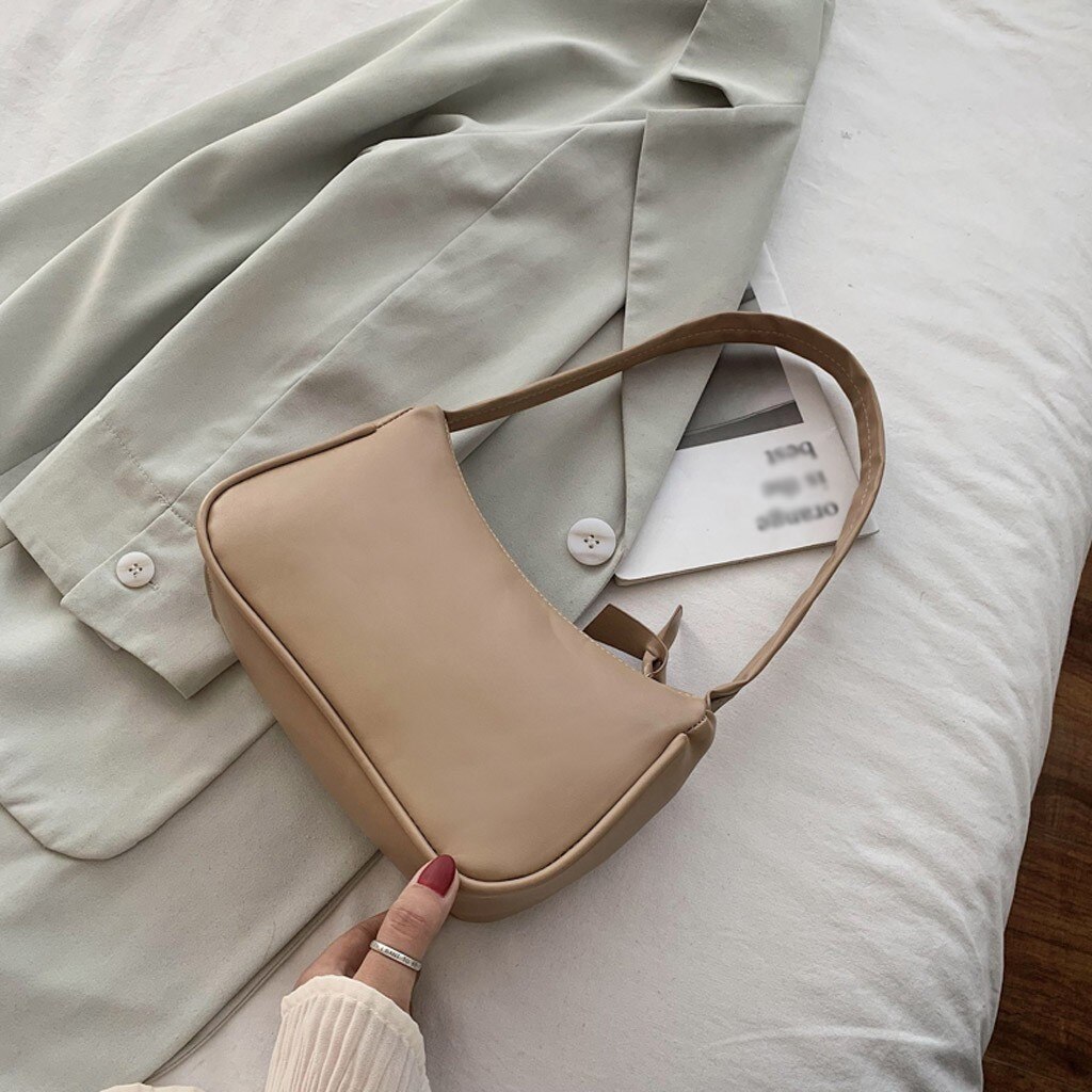 Rétro fourre-tout sacs pour femmes à la Vintage sac à main femme petit subaxillaire sacs décontracté rétro Mini sac à bandoulière femme # j2p: Khaki 