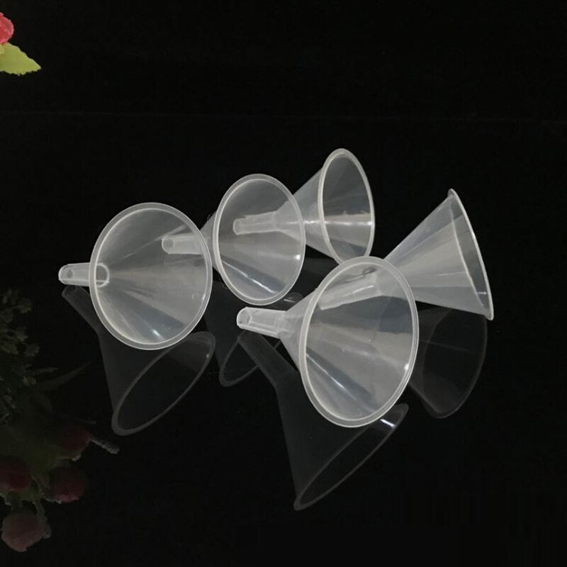 20PCS Mini Plastic Funnel Small Mouth Liquid Oil Funnels 39x31mm Laboratory Supplies Tools School Experimental Supplies