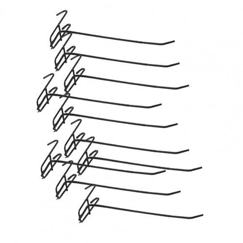 10Pcs Hooks Wear-resistant Removable Metal Stable Hangers Pictures Hanger Wall Storage Organizer for Home Storage: Bronze