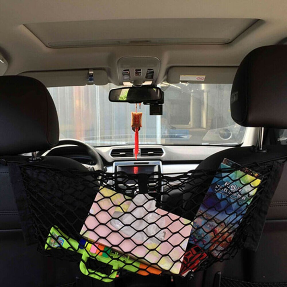 Universal bil suv rv bagagerum bagagerum opbevaring elastisk nylon netting arrangør 110 x 50cm