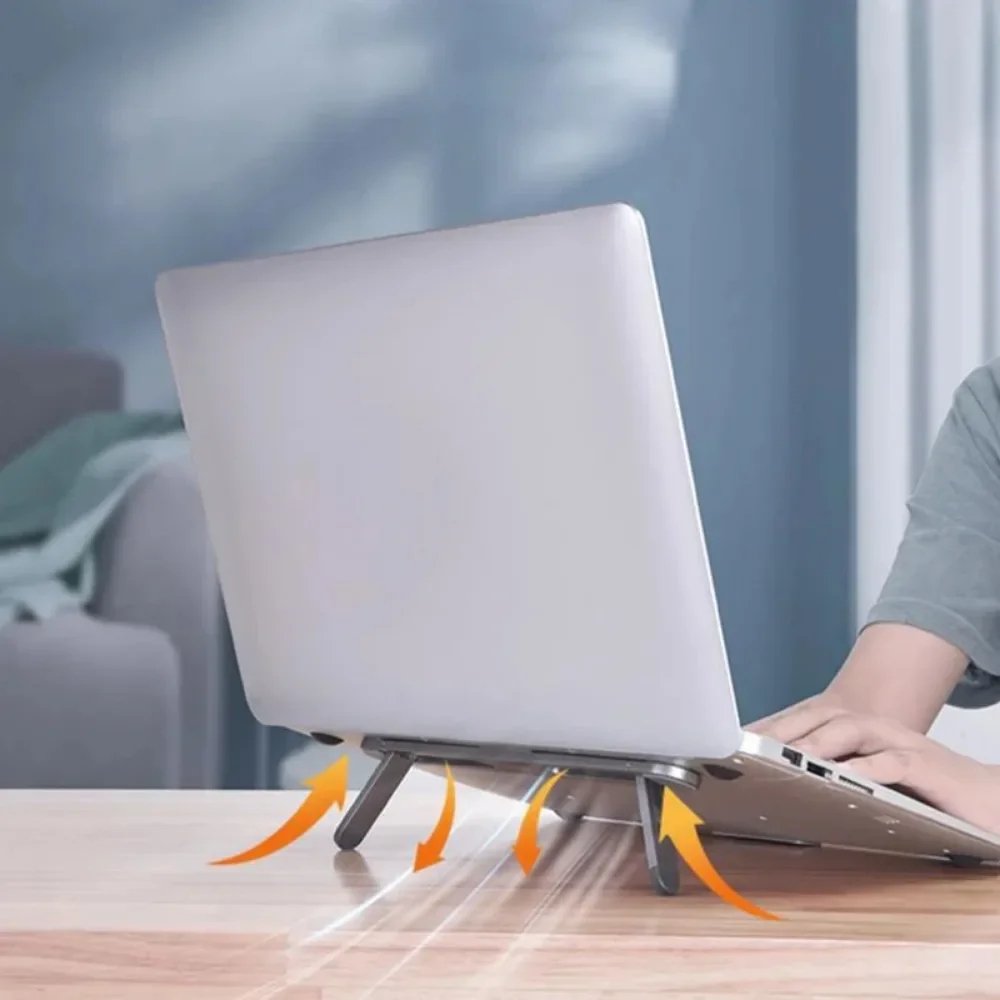 1PC Foldable Laptop Stand Portable Support Notebook Stand Computer Laptop Holder Cooling Bracket Riser Laptop Accessories Shelf