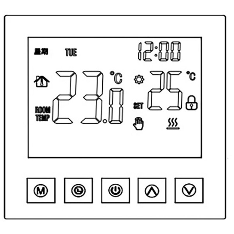 Termostato inteligente ME81H, controlador Digital de temperatura, circulación programable, calefacción eléctrica por suelo radiante
