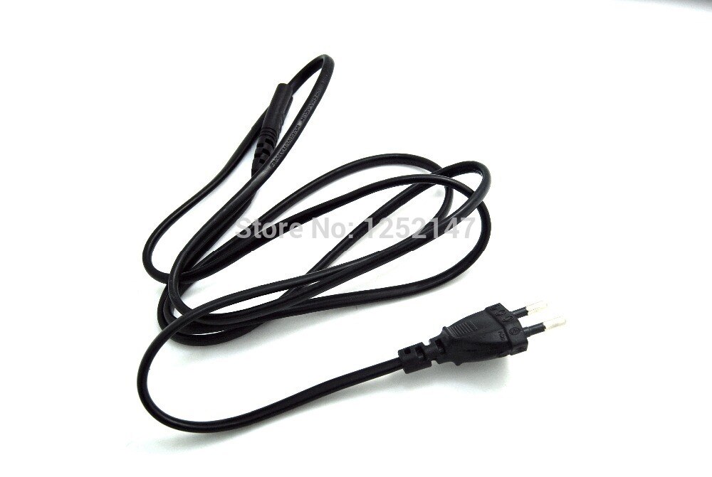1.5 Meter 250V 2.5A Electric Wire Cable with EU Standard Plug for Power Supply Adapter Copper Black