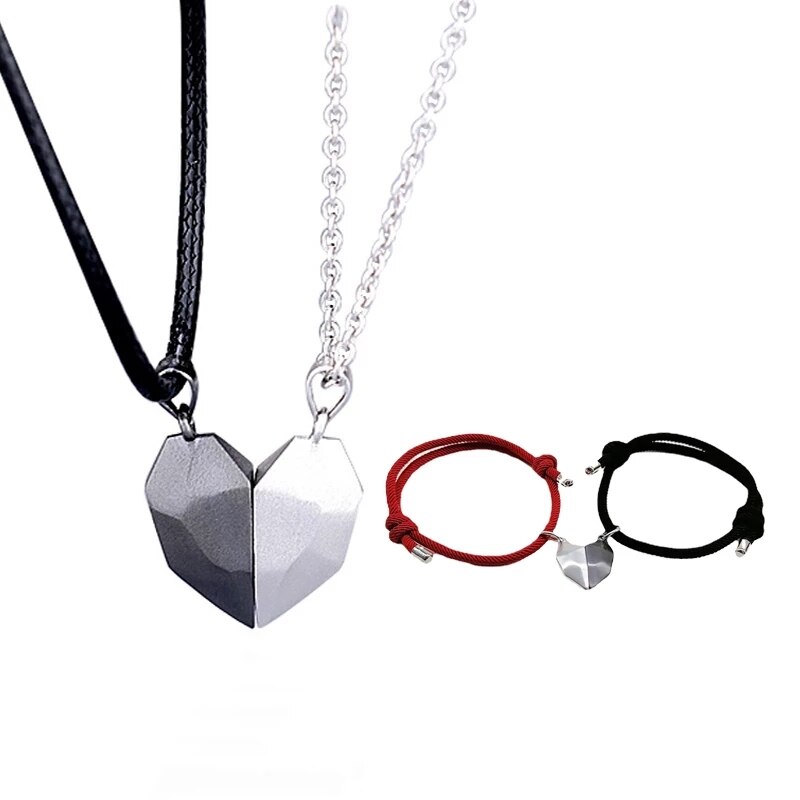 Attraktive Paar Armbinde für frauen Charme Armbinde Freundschaft Seil Geflochtene Abstand Magnetische Armbinde Liebhaber Schmuck: Heißes Stempeln
