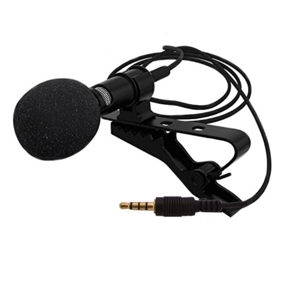 Portable External 3.5mm Hands-Free Wired Lapel Clip Microphone for Loudspeaker for Lapel Clip Microphone for PC Computer