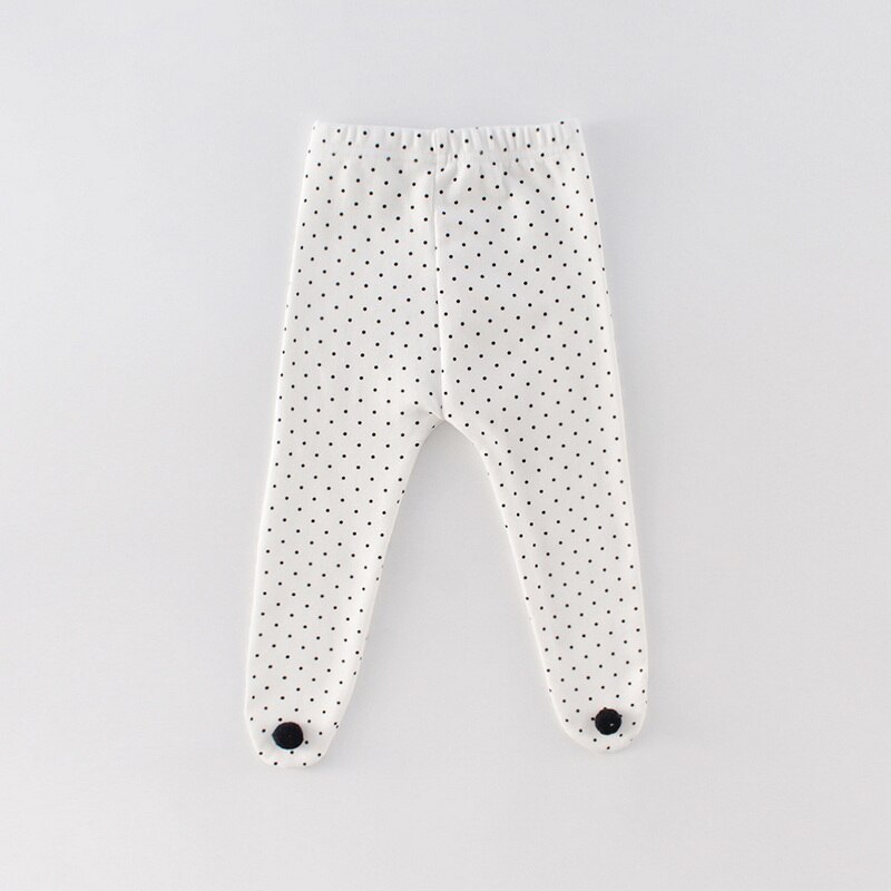 2022 neue Frühjahr Kinder Mädchen Jungen Leggins Beige Grau Apricot Dot Pompom Große PP Strumpfhosen Strümpfe Bebe Hosen Baumwolle Kleidung e5028: beige / 80cm 12-18Months