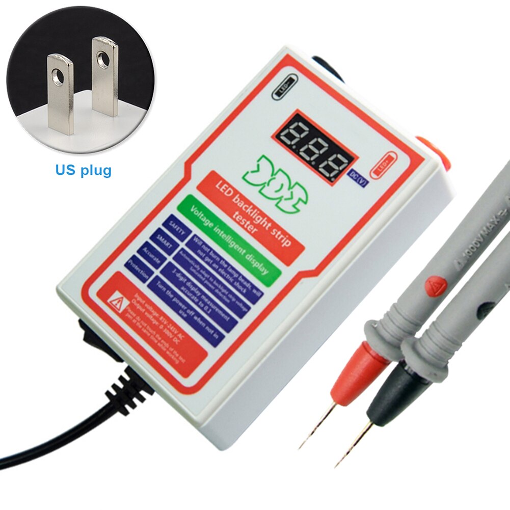 Lamp Bead High Brightness 0-300V Measurement Tool Home Adjustable Voltage Lights Repair Digital Display LED TV Backlight Tester: Vertical / US