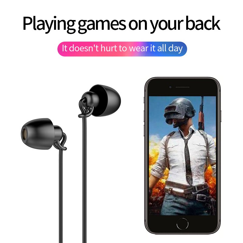Schlaf Kopfhörer in-Ohr HiFi Weiche Silikon Headset 3,5mm Lärm abbrechen Keine Ohr Druck Spielen kopfhörer für Xiaomi huawei