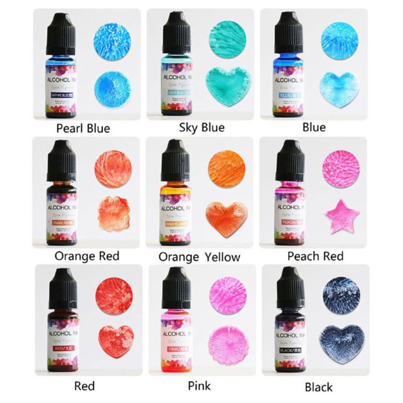 22 farver epoxy pigment flydende farvestof farvestof blæk diffusion uv harpiks diy håndværk smykker gør tilbehør
