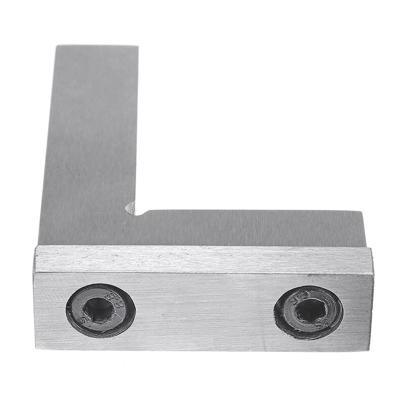 Juego de ingeniería de ángulo cuadrado recto de 90 grados, regla de ángulo de precisión endurecida de acero, 50x4 0/75x5 0/100x70mm