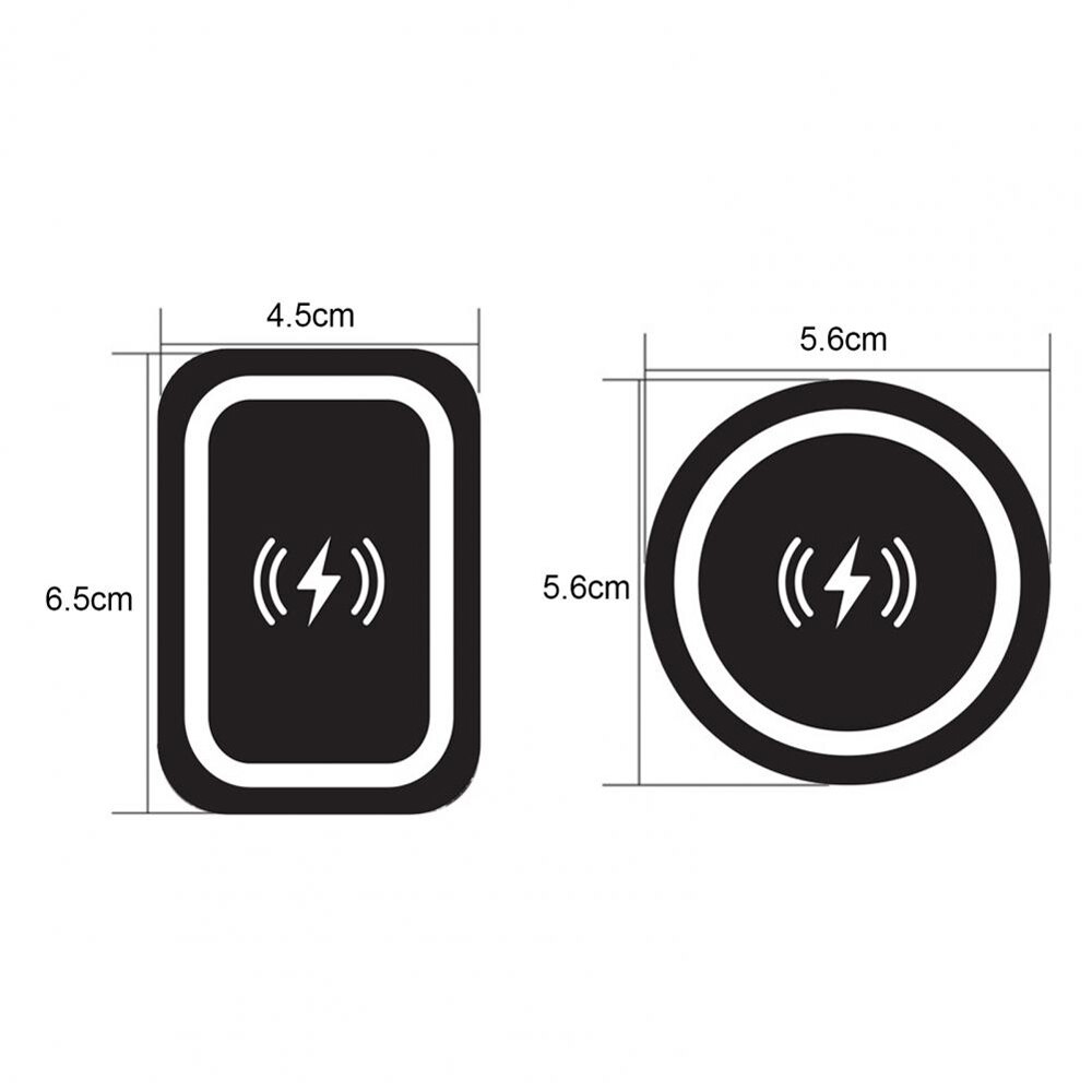 Placa de Metal ultrafina, soporte de carga inalámbrica, soporte magnético Universal para montaje en coche, pegatina, hoja de hierro para teléfono móvil