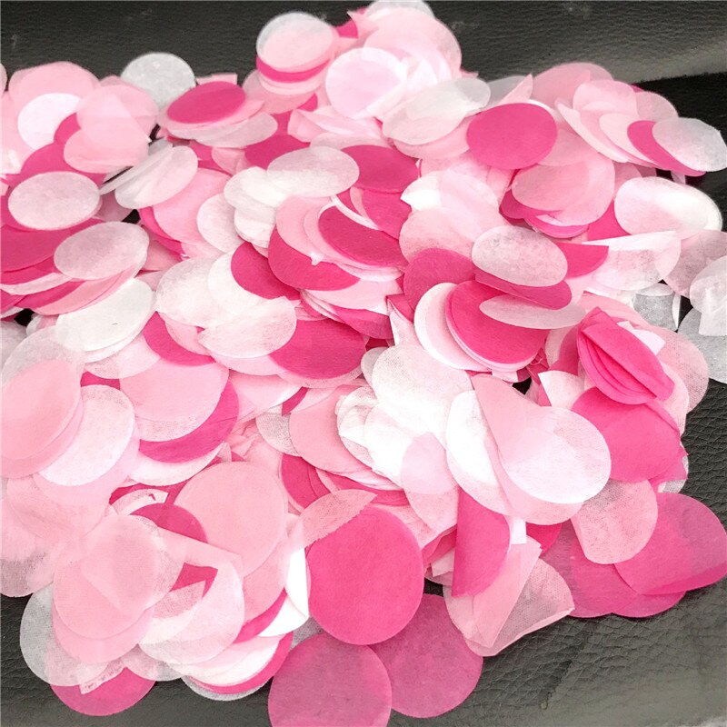 10g/pack 2.5cm Round Tissue Paper Confetti Mix Color For Birthday Party Wedding Decoration Clear Bubble Balloons Filler Confetti: 25