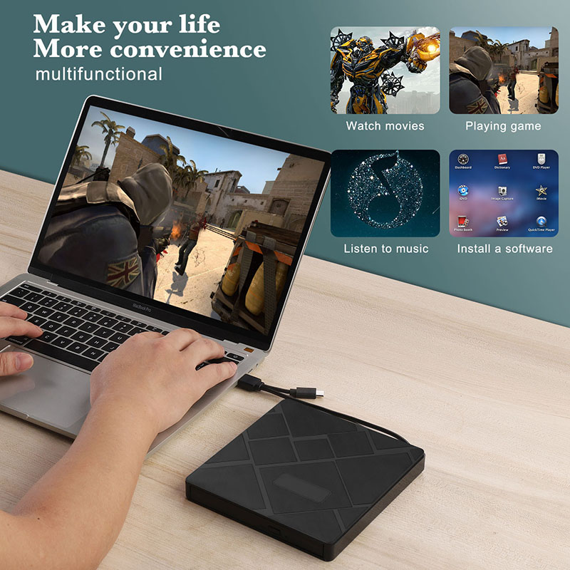 Usb 3.0 Dvd Recorder Externe Dvd Rw Drive Rewriter Brander Reader Slim Computer Componenten Optische Drive Voor Desktop Pc Laptop