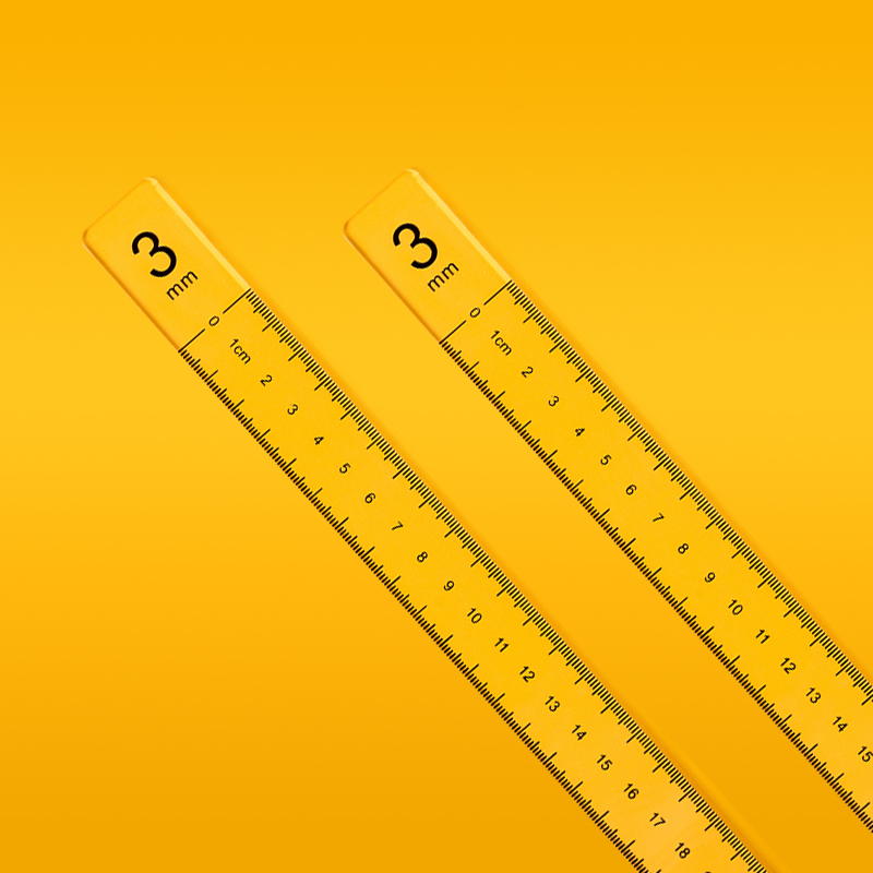 2Pcs Acrylic Balance Ruler with Scale Biscuit Cake Roll Tool Fontaine Frosting Biscuit Thickness Ruler Baking Tools