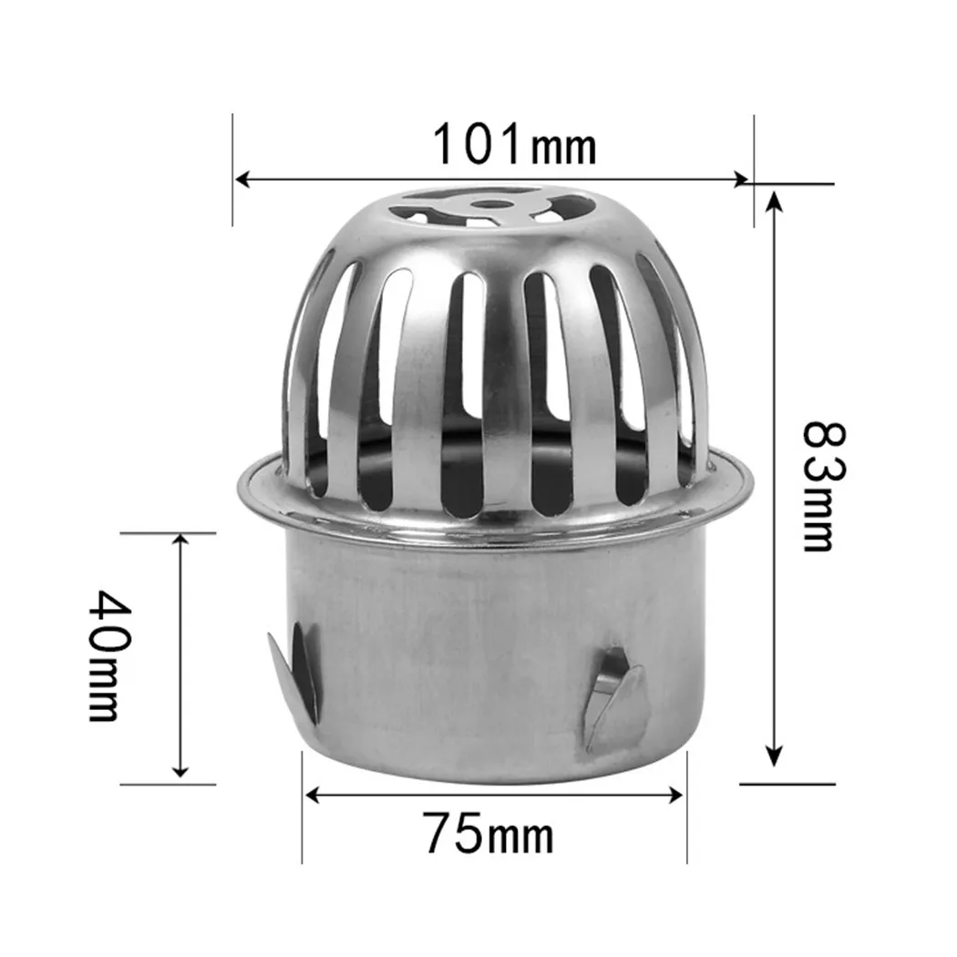 Sink Drain Afvoerputje Blad Grille Gutter Zeef Bescherming Blad Val Gutter Rvs Filter Stopt Blad Drains Douche: Bordeaux