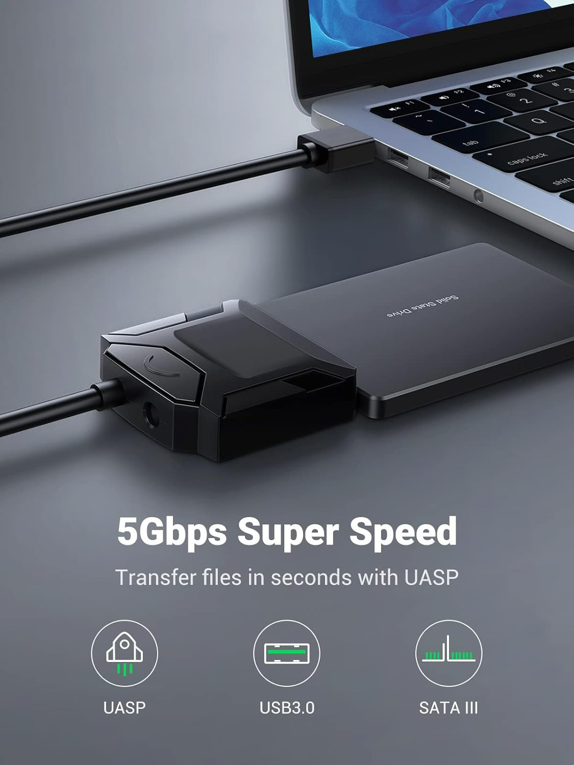 adapter dysku twardego seryjny ATA o prędkości 5 Gb/s USB 3.0 robić SATA 3 robić zewnętrznych dysków twardych 3,5/2,5 cala SSD Konwerter Sata na USB